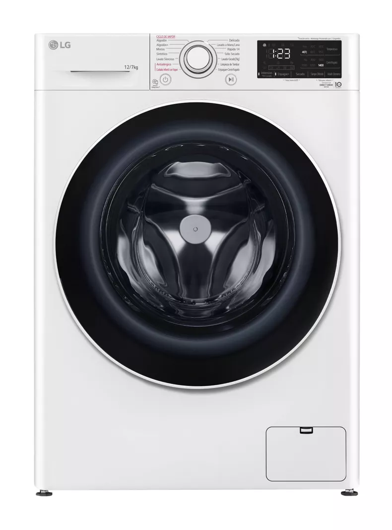 Lavadora-Secadora Frontal 12/7 Kg con AIDD WD12WVC5S6 Blanco