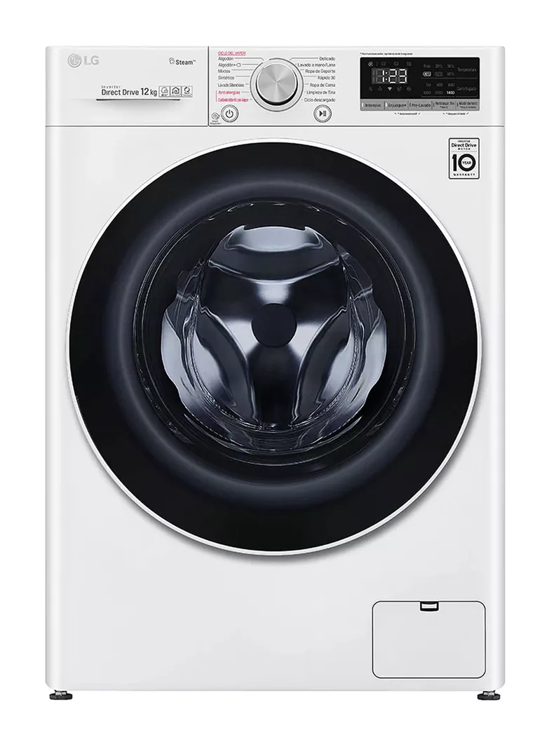 Lavadora Carga Frontal 12 Kg con ThinQ y AIDD WM12WVC4S6
